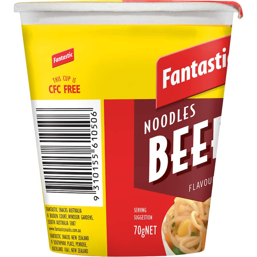 Fantastic Instant Noodles Beef Cup 70g