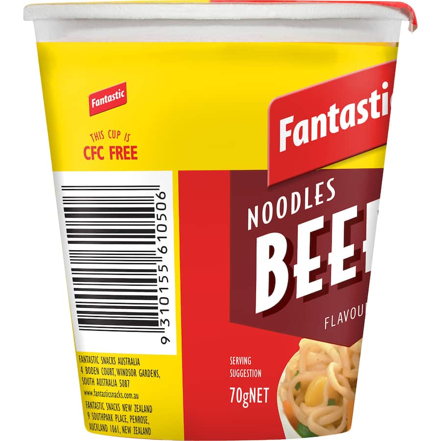 Fantastic Instant Noodles Beef Cup 70g
