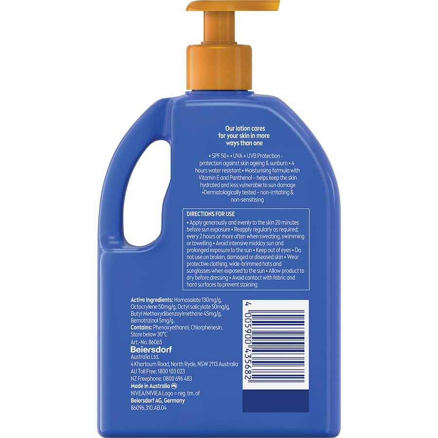 Nivea Sunscreen Protect & Moisture Spf50+ 1L