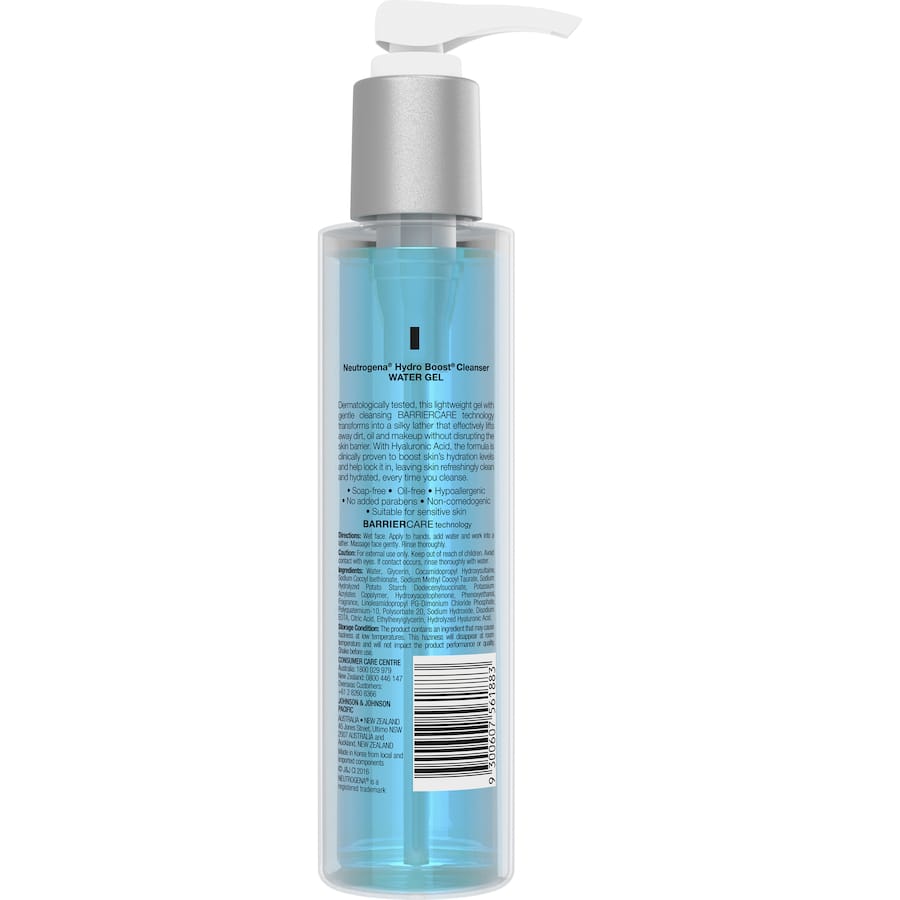 Neutrogena Hydro Boost Facial Cleanser Water Gel 145mL