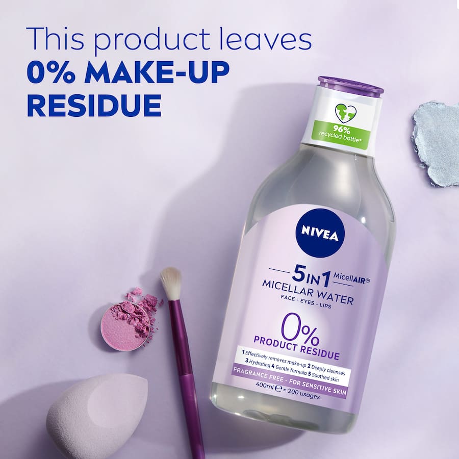 Nivea Micellar Water Make-up Remover Sensitive Skin 3 In 1 400mL