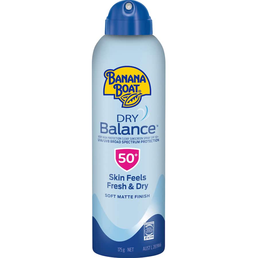 Banana Boat Sunscreen Dry Balance Clear Spf 50+ Spray 175g