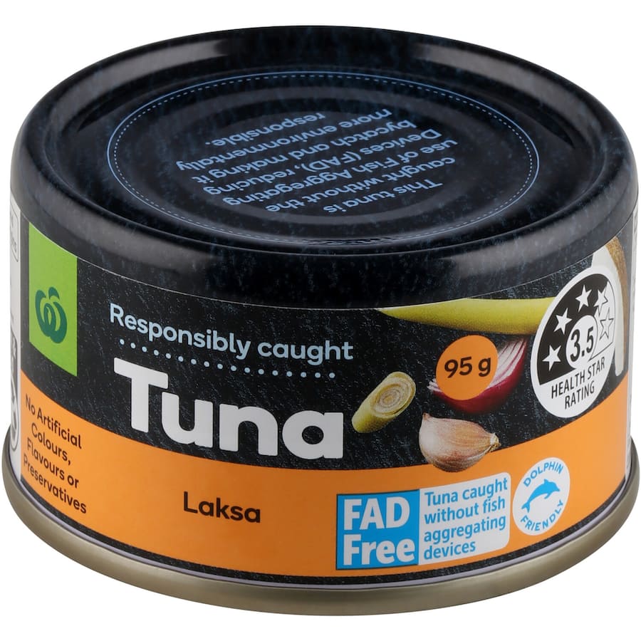 Woolworths Tuna Laksa Tear tab can 95g