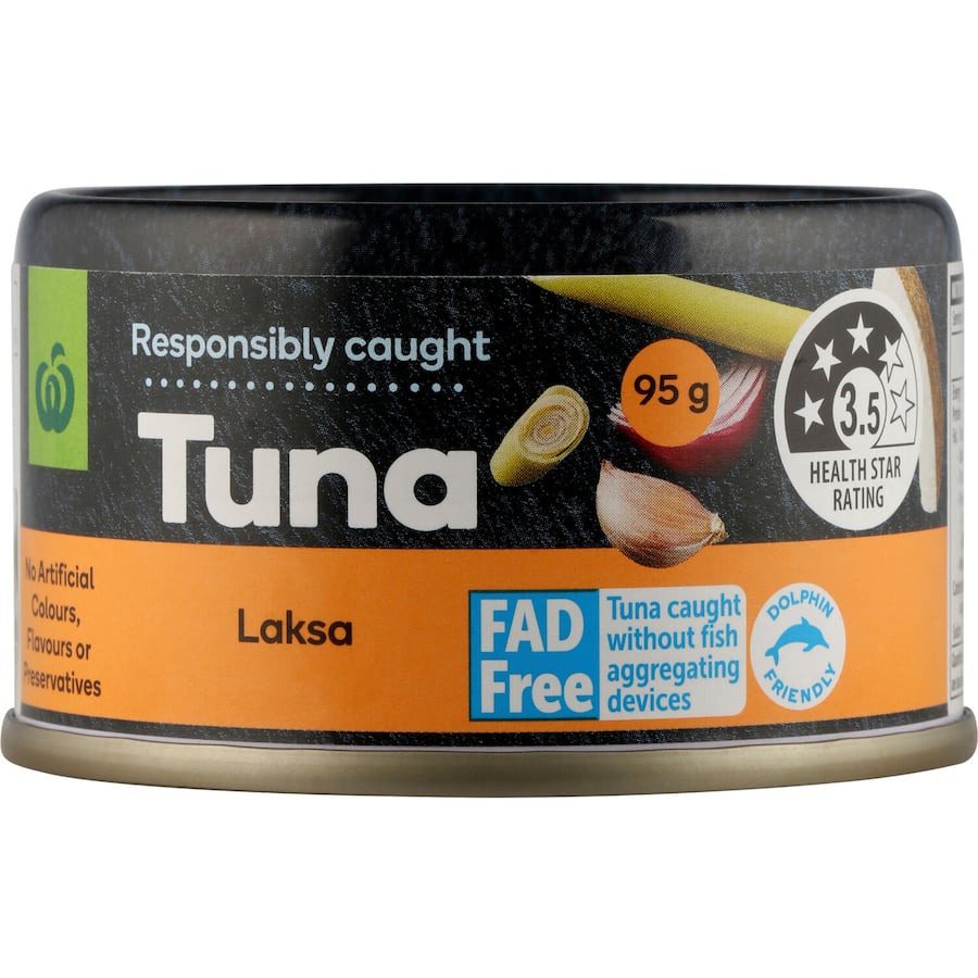 Woolworths Tuna Laksa Tear tab can 95g