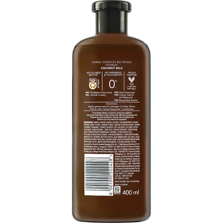Herbal Essences Bio:renew Hydrating Shampoo Coconut Milk 400mL