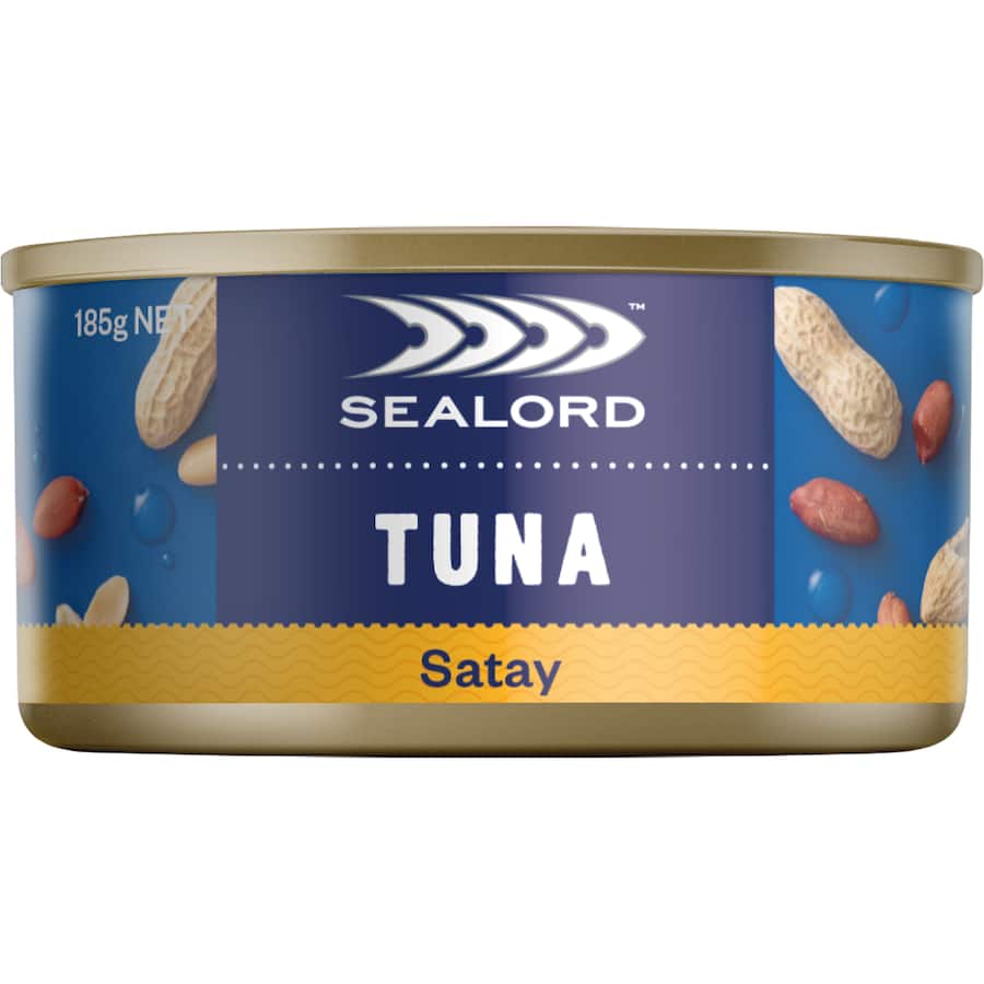 Sealord Sensations Tuna Satay Tear tab can 185g
