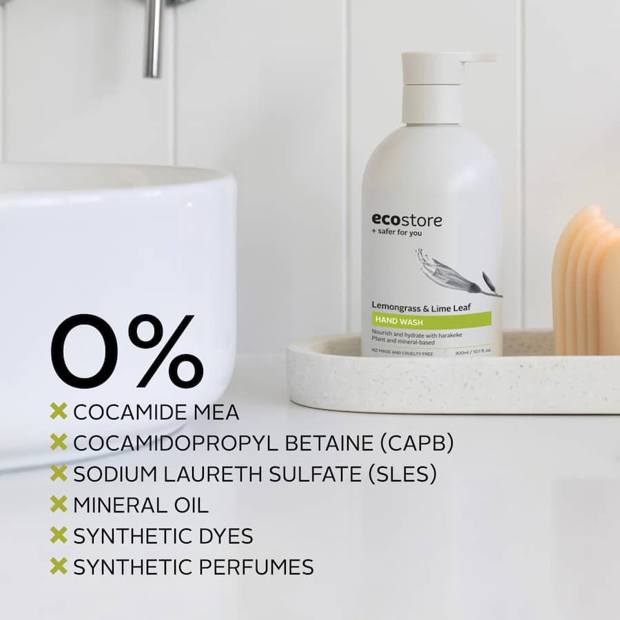 Ecostore Hand Wash Lemongrass & Lime Leaf Pump 300mL