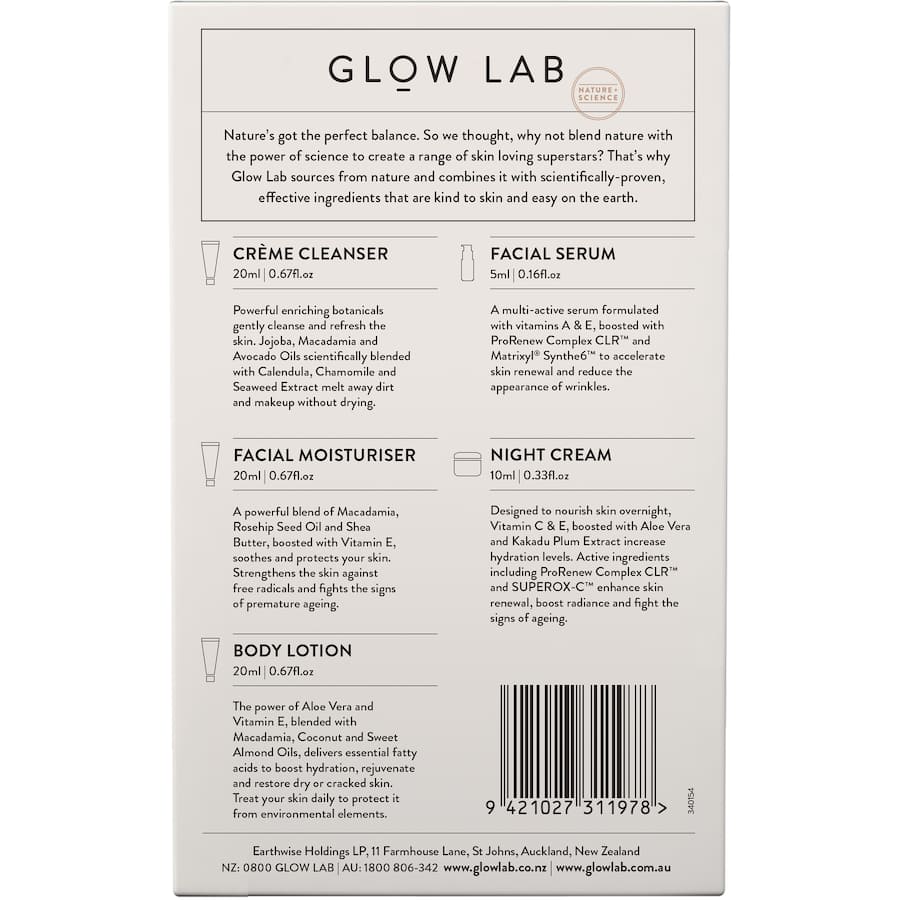 Glow Lab Gift Pack Mini Facial Products