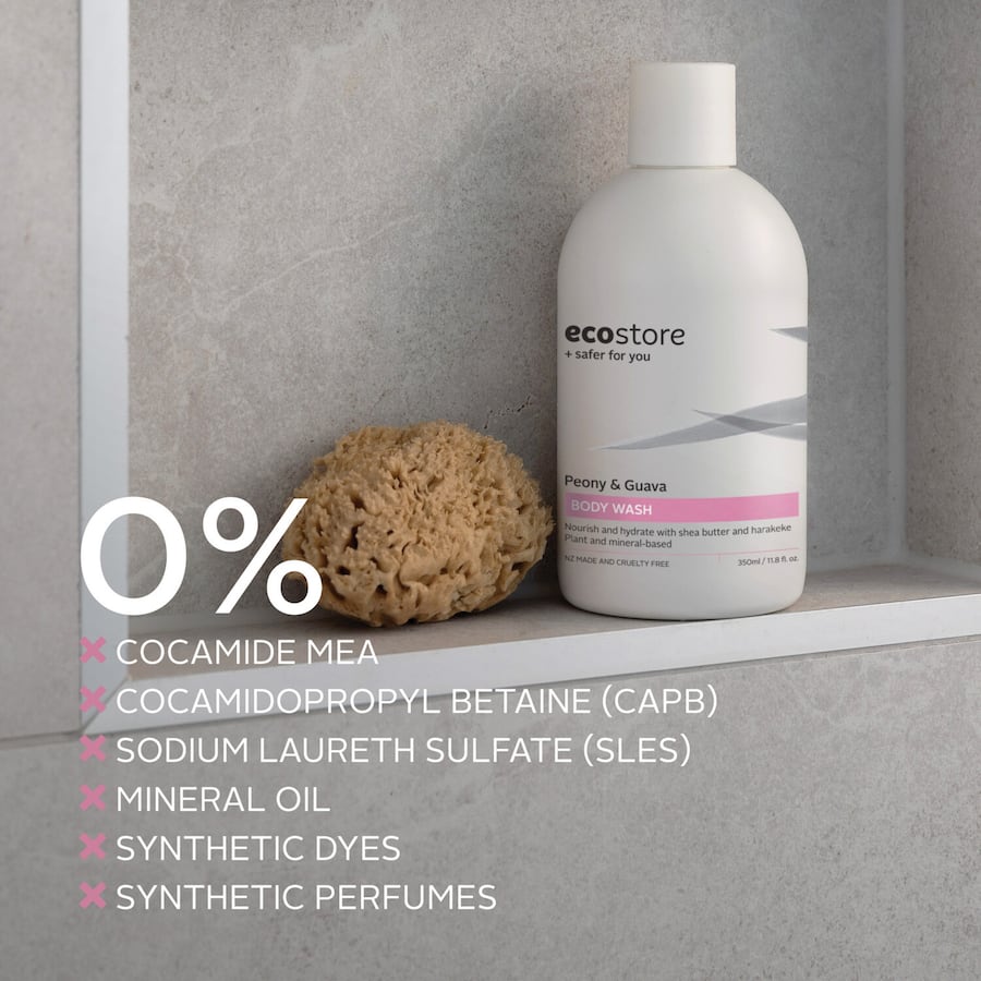 Ecostore Body Wash Peony & Guava 350mL