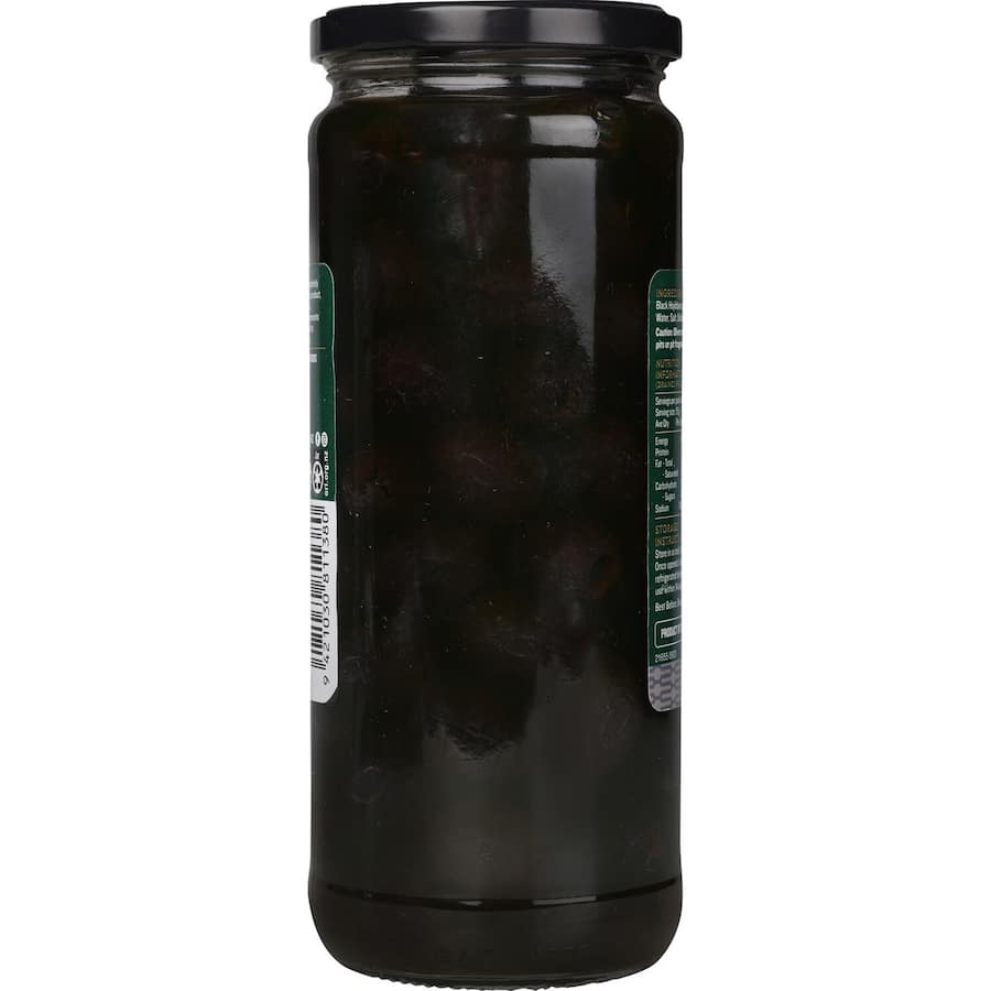 Delmaine Olives Pitted Black 450g