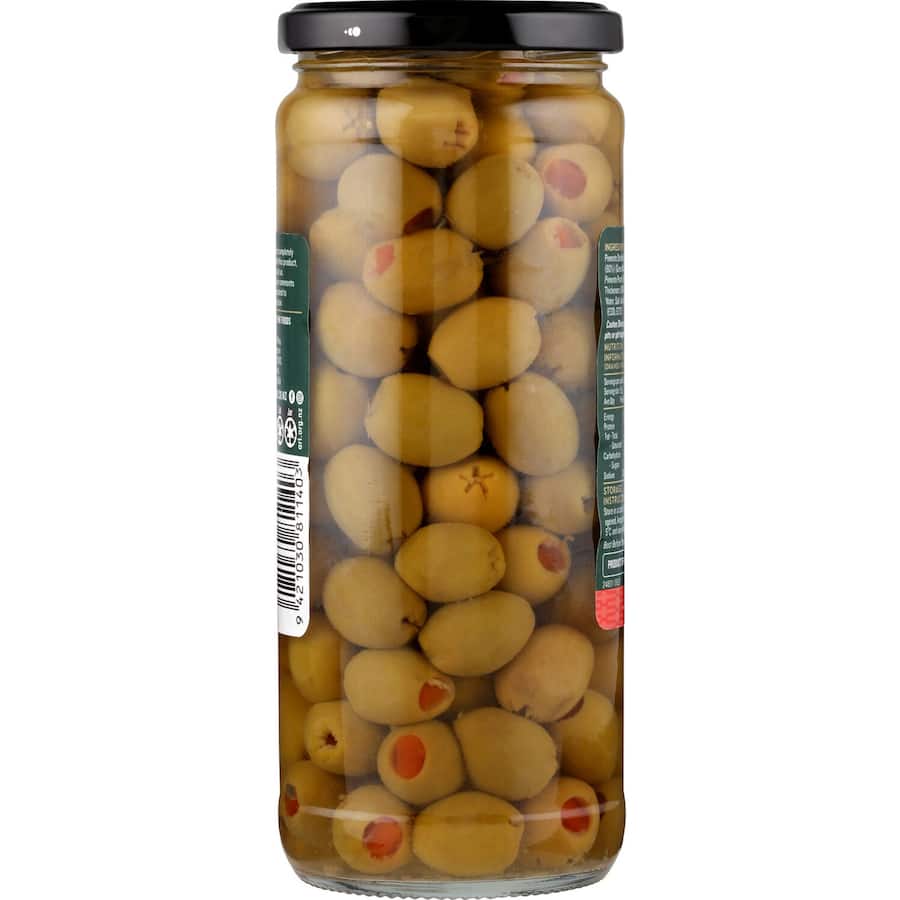 Delmaine Olives Stuffed Green 450g