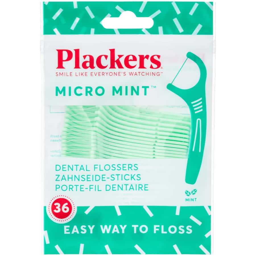 Plackers Dental Floss Mint Flossers 36pack