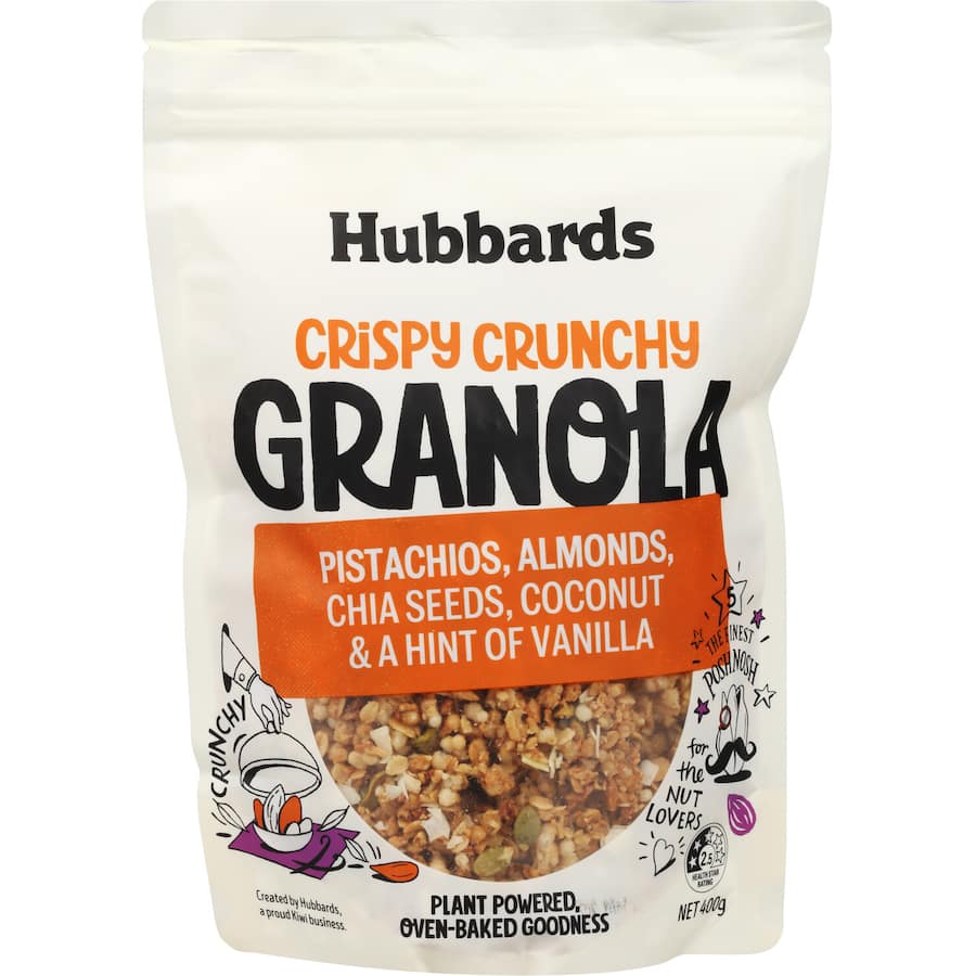 Hubbards Granola Pistachio Almond & Chia 400g