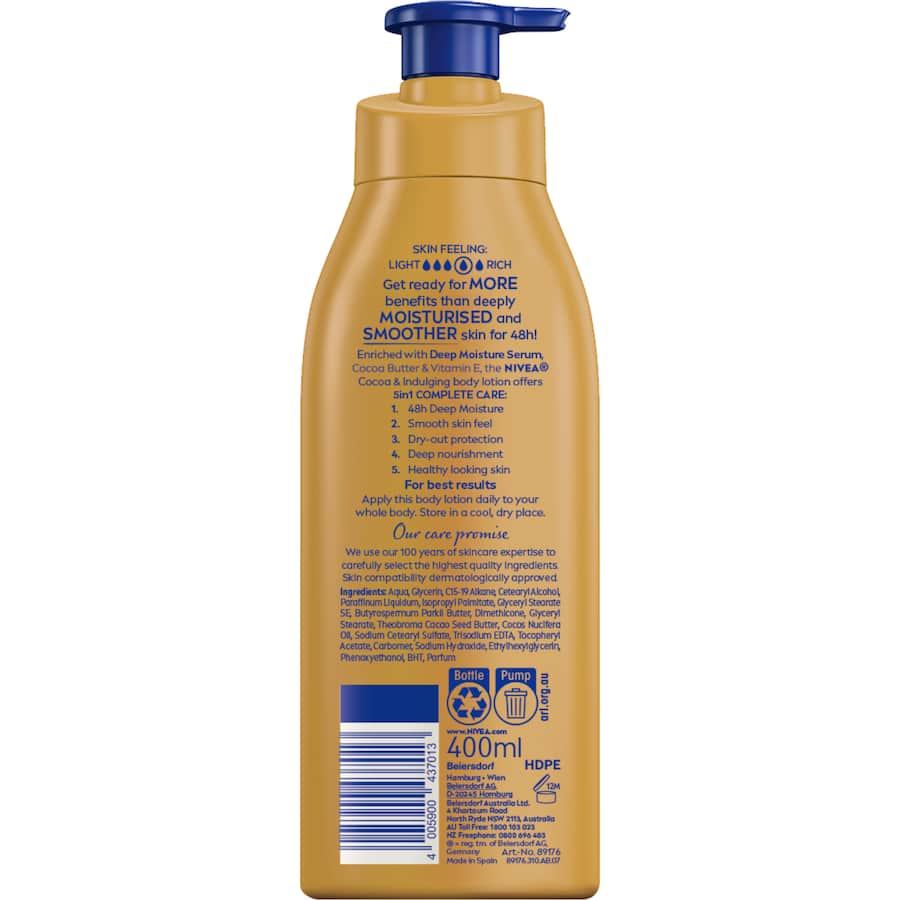 Nivea Body Lotion Cocoa Indulging 400mL