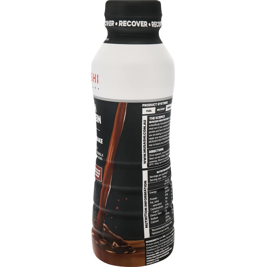 Musashi High Protein Protein Shake Iced Chocolate Rtd 375mL
