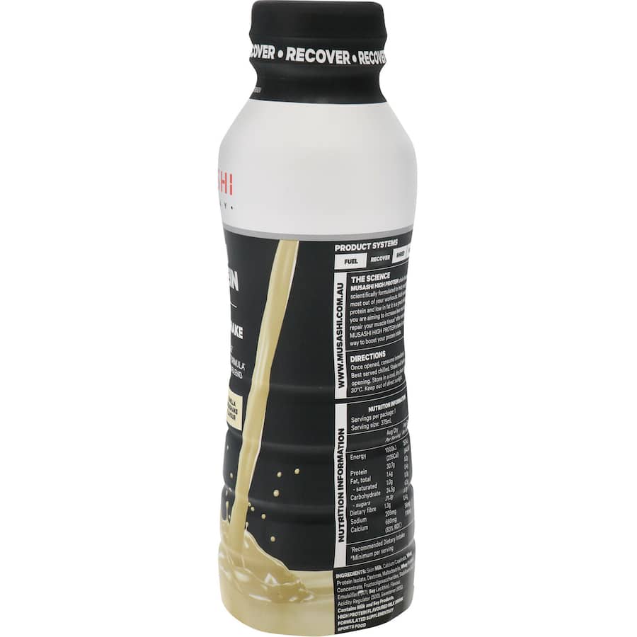 Musashi High Protein Protein Shake Vanilla Rtd 375mL