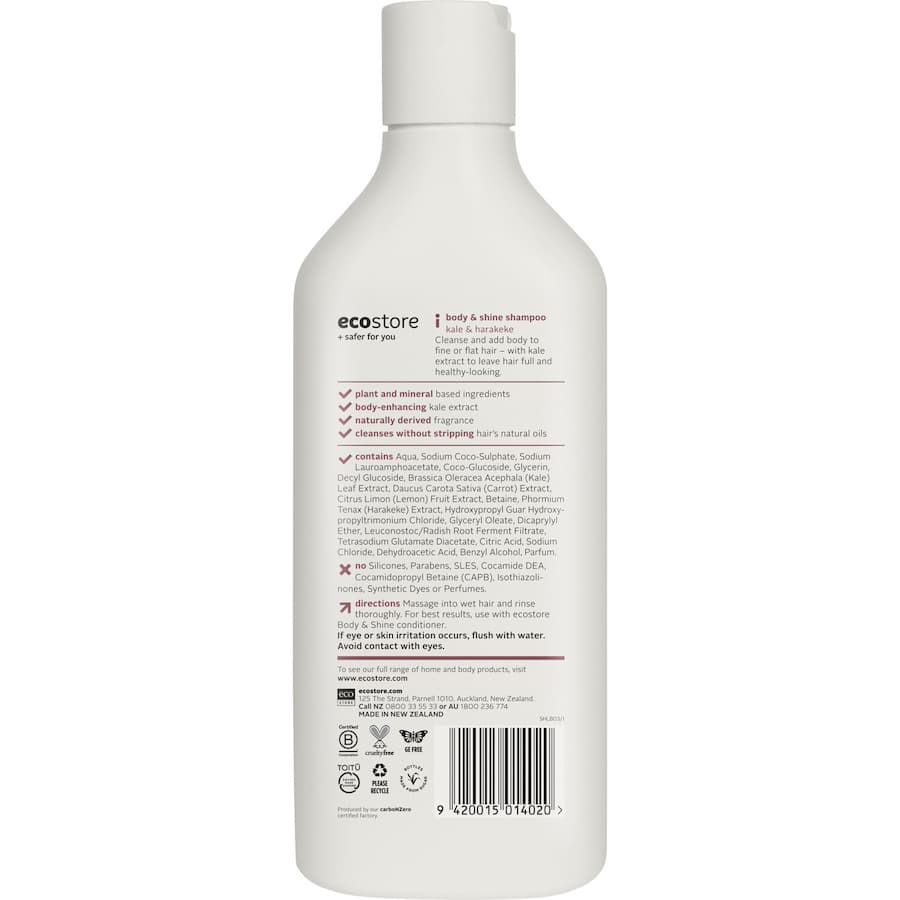 Ecostore Shampoo Body & Shine 350mL