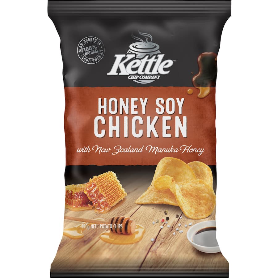 Kettle Chip Company Chips Honey Soy Chicken 150g