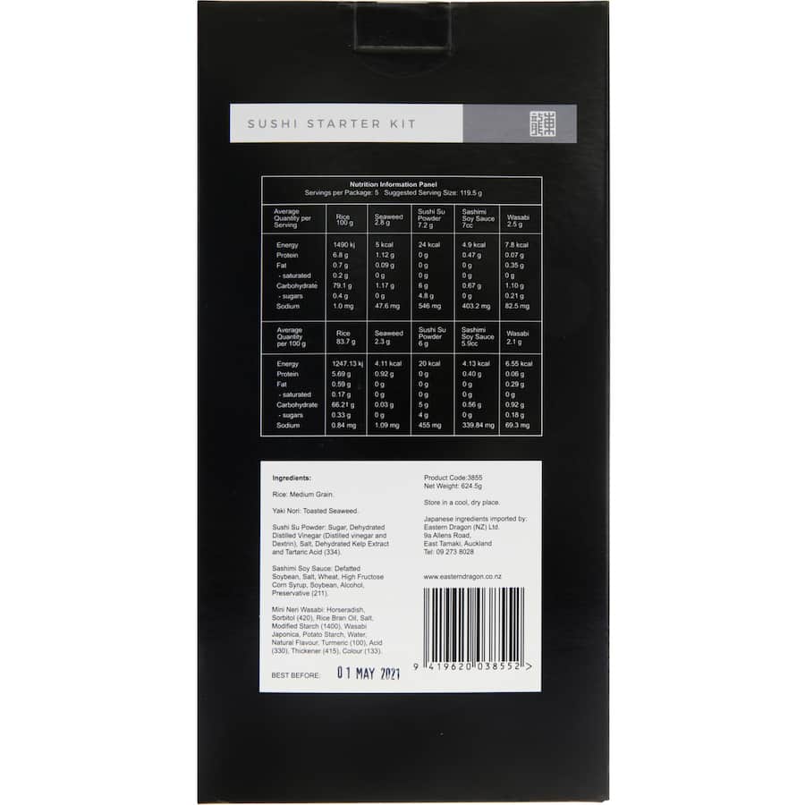 Dragon Foods Sushi Starter Kit Box 624.5g