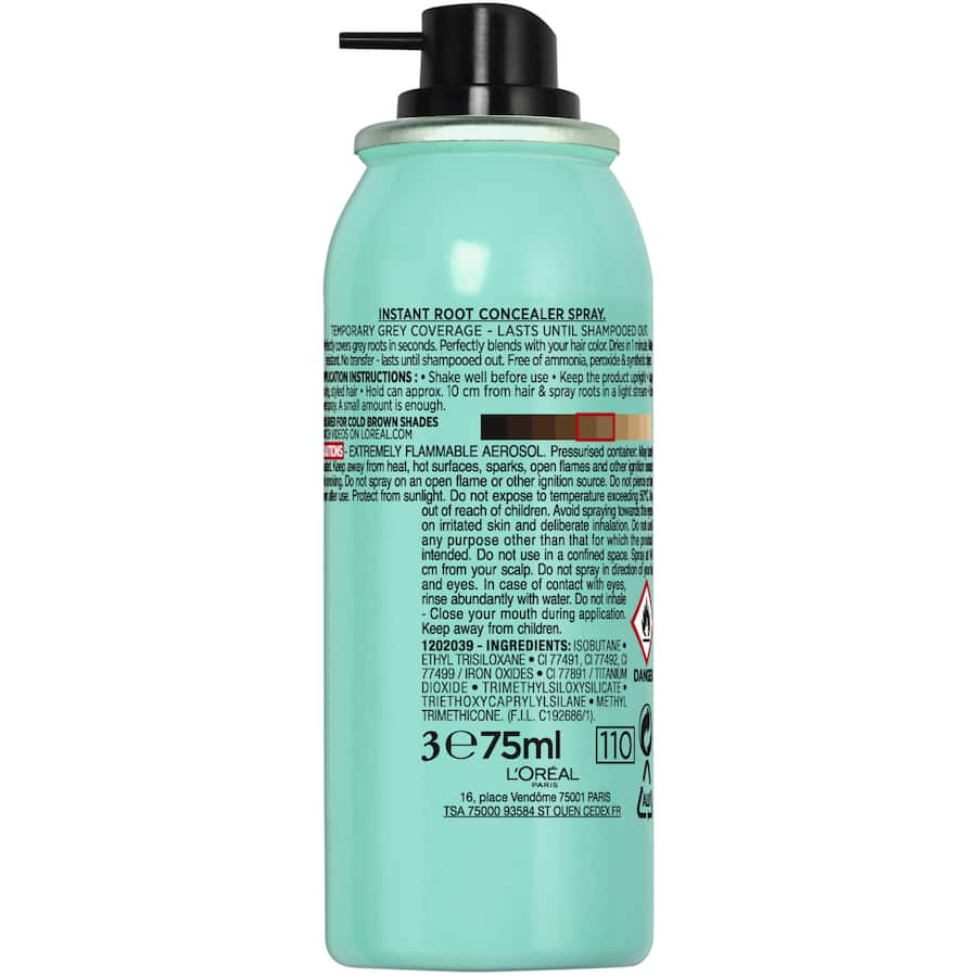 L'oreal Paris Magic Retouch Temporary Root Concealer Spray Cool Brown 75mL