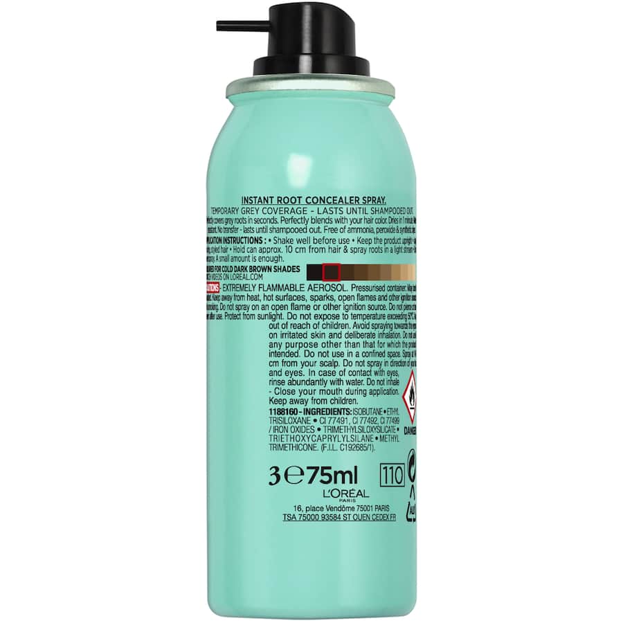 L'oreal Paris Magic Retouch Temporary Root Concealer Spray Cool Dark Brown 75mL