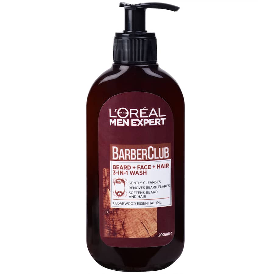 Loreal Men Expert Barber Club 3 In 1 Wash  Pump 200mL