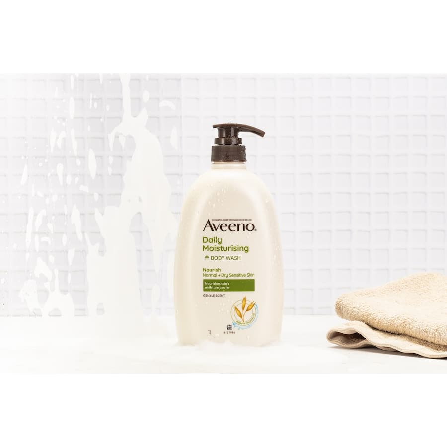 Aveeno Body Wash Daily Moisturising Pump 1L