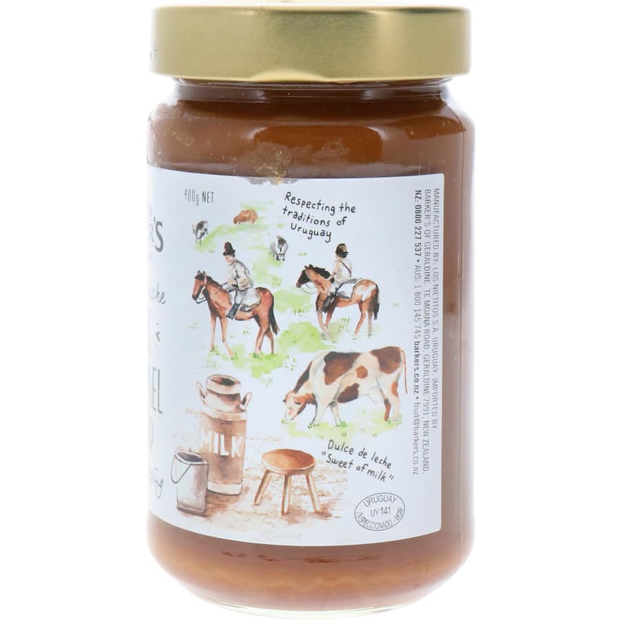 Barkers Dulce De Leche Milk Caramel Topping Jar 400g