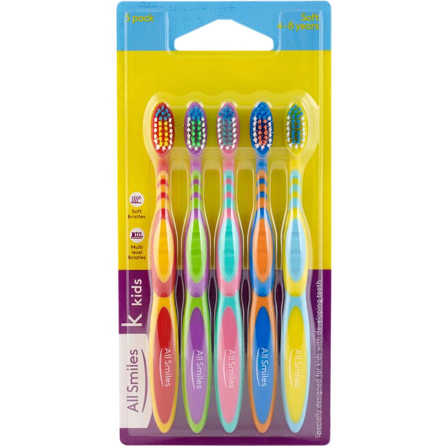 All Smiles Toothbrush Kids Soft 5pack