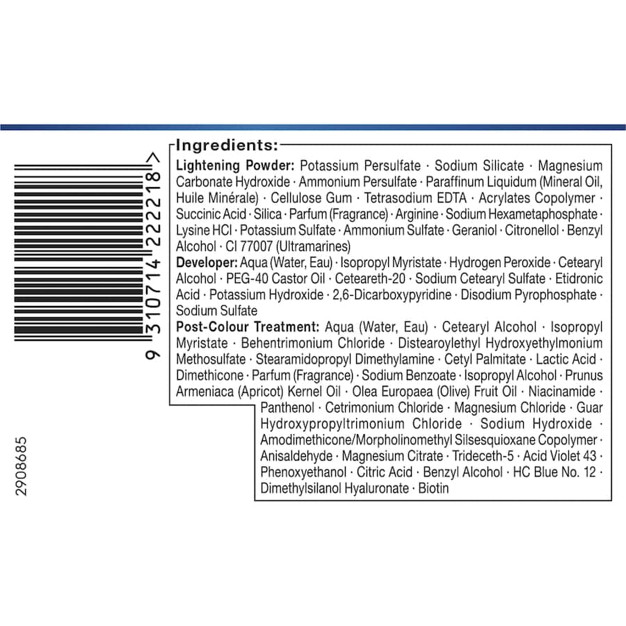 Nordic Blonde Hair Colour Streaking Kit M1 Each