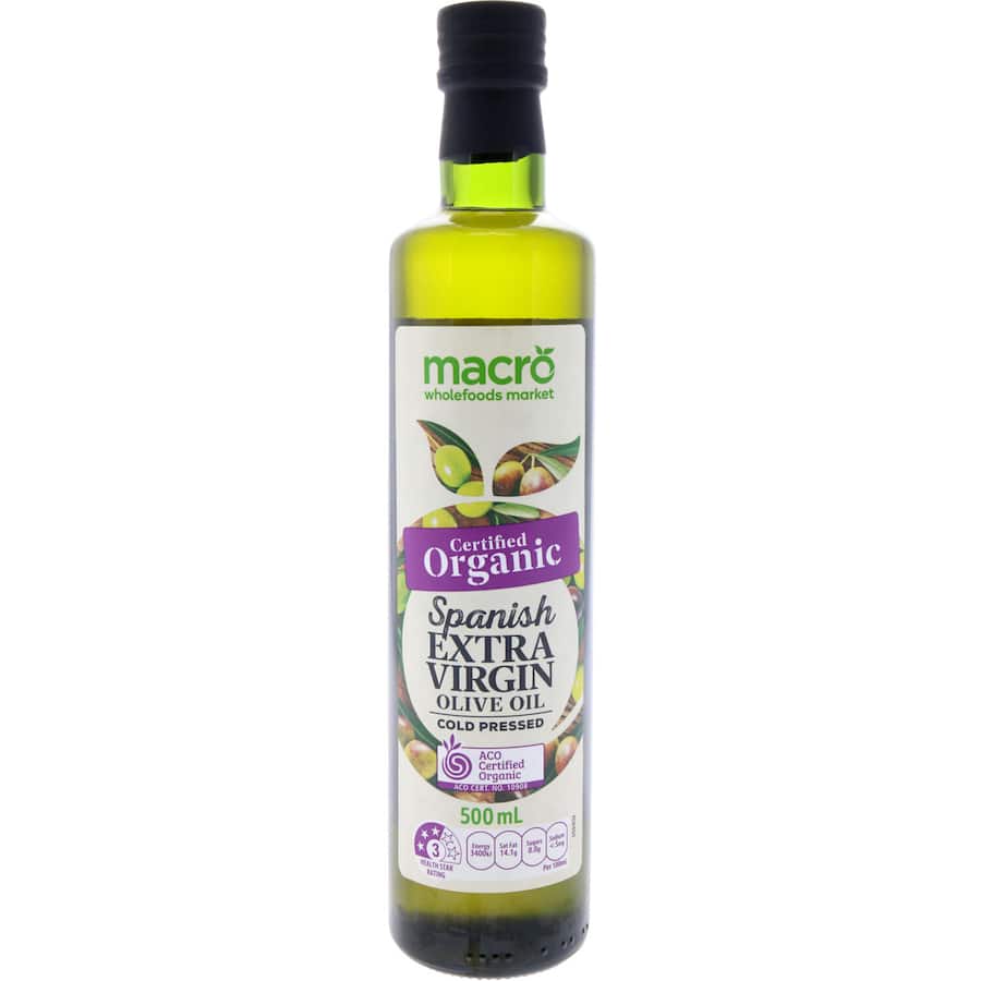 Macro Organic Olive Oil Spanish Extra Virgin 500mL