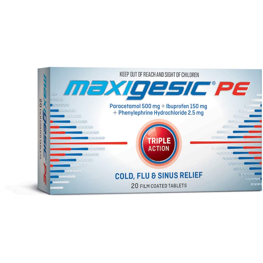 Maxigesic Cold, Flu & Sinus Remedy Pe 20pack
