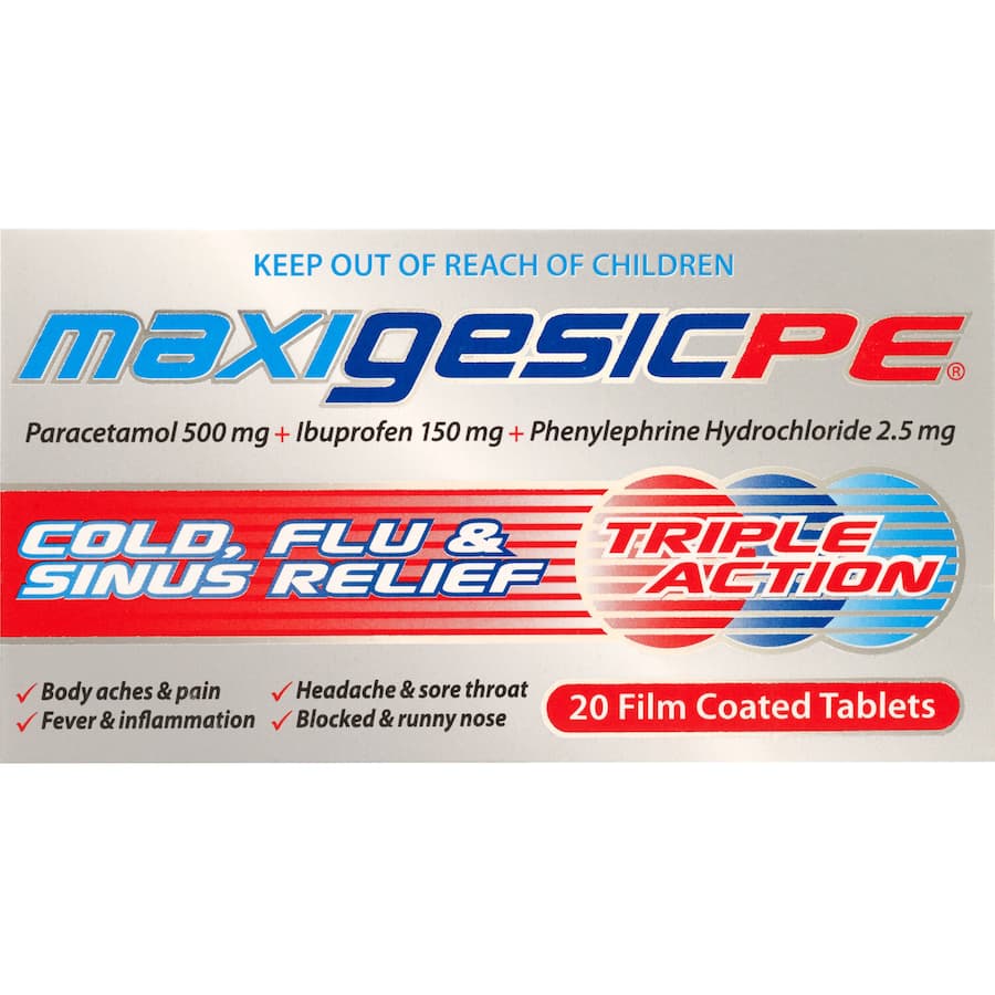 Maxigesic Cold, Flu & Sinus Remedy Pe 20pack