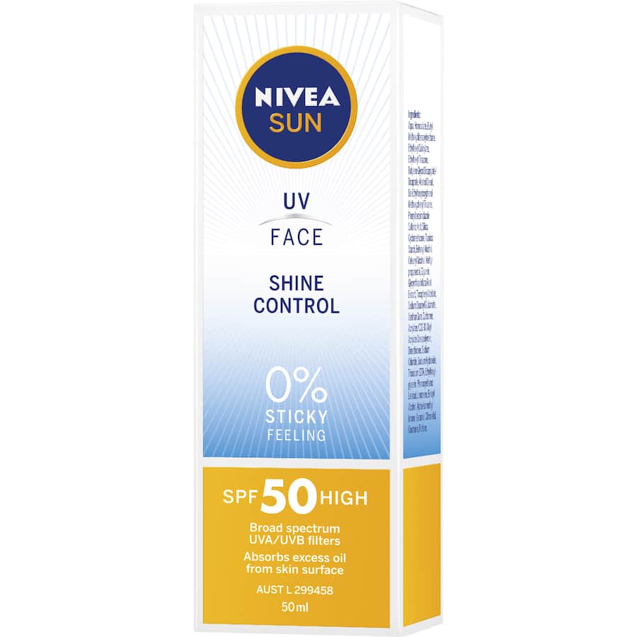 Nivea Sun Sunscreen Uv Face Shine Control Spf 50 50mL