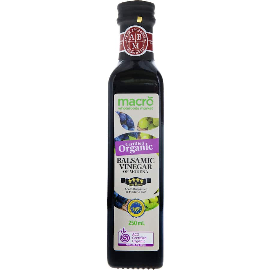 Macro Organic Balsamic Vinegar 4 Leaf 250mL