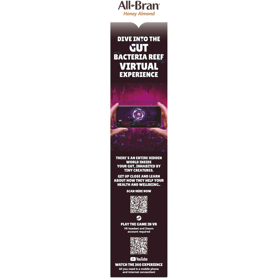 Kellogg's All Bran Cereal High In Fibre Honey Almond 420g