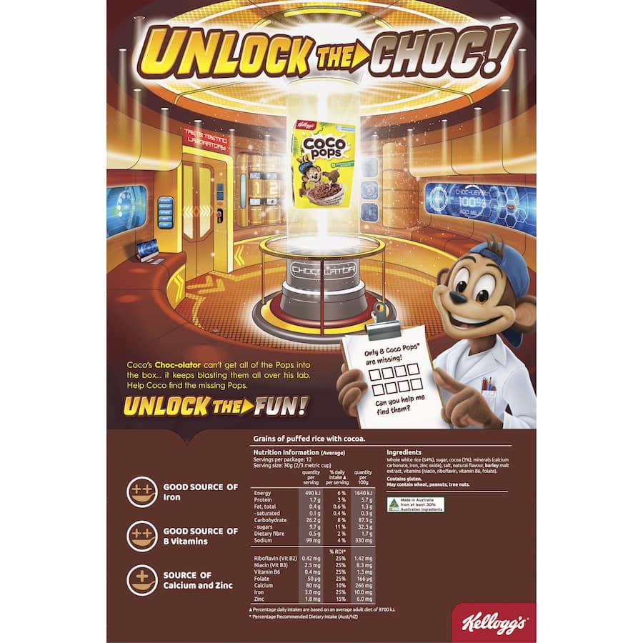 Kellogg's Cereal Coco Pops Original 375g