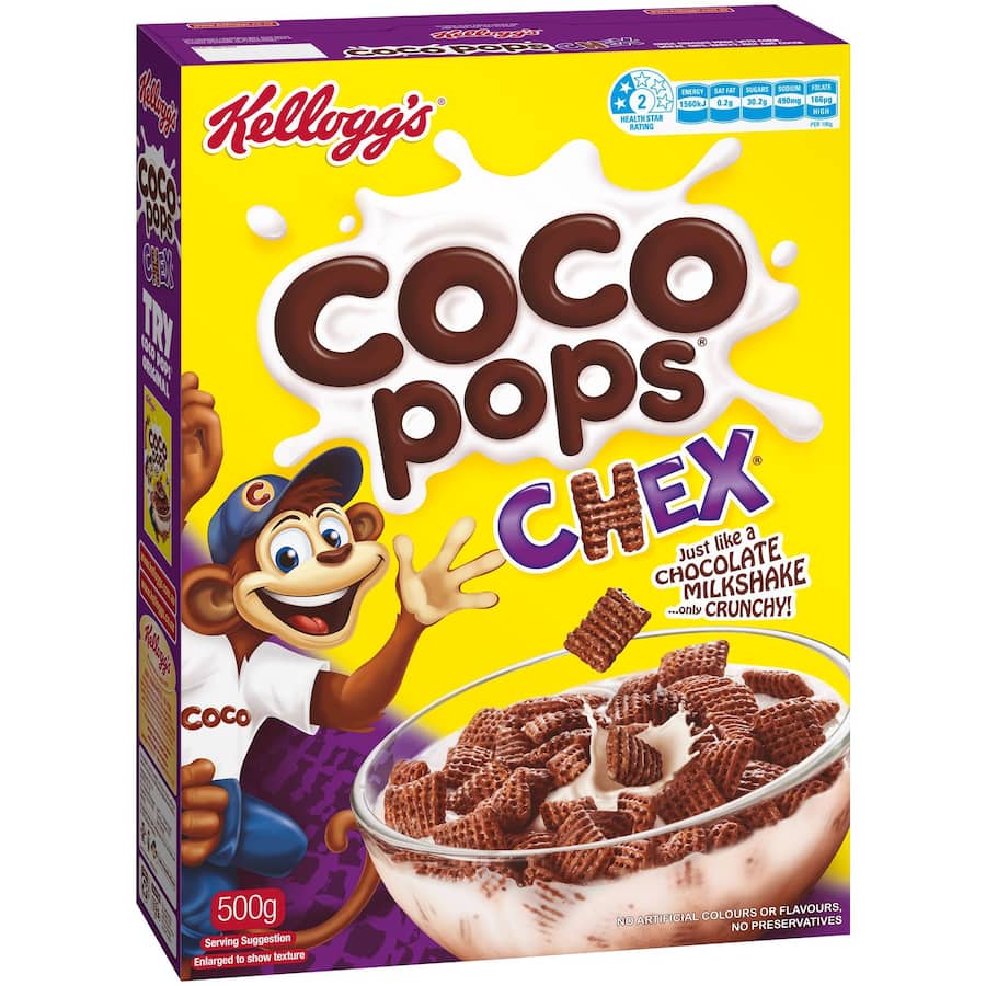 Kellogg's Cereal Cocopops Chex 500g