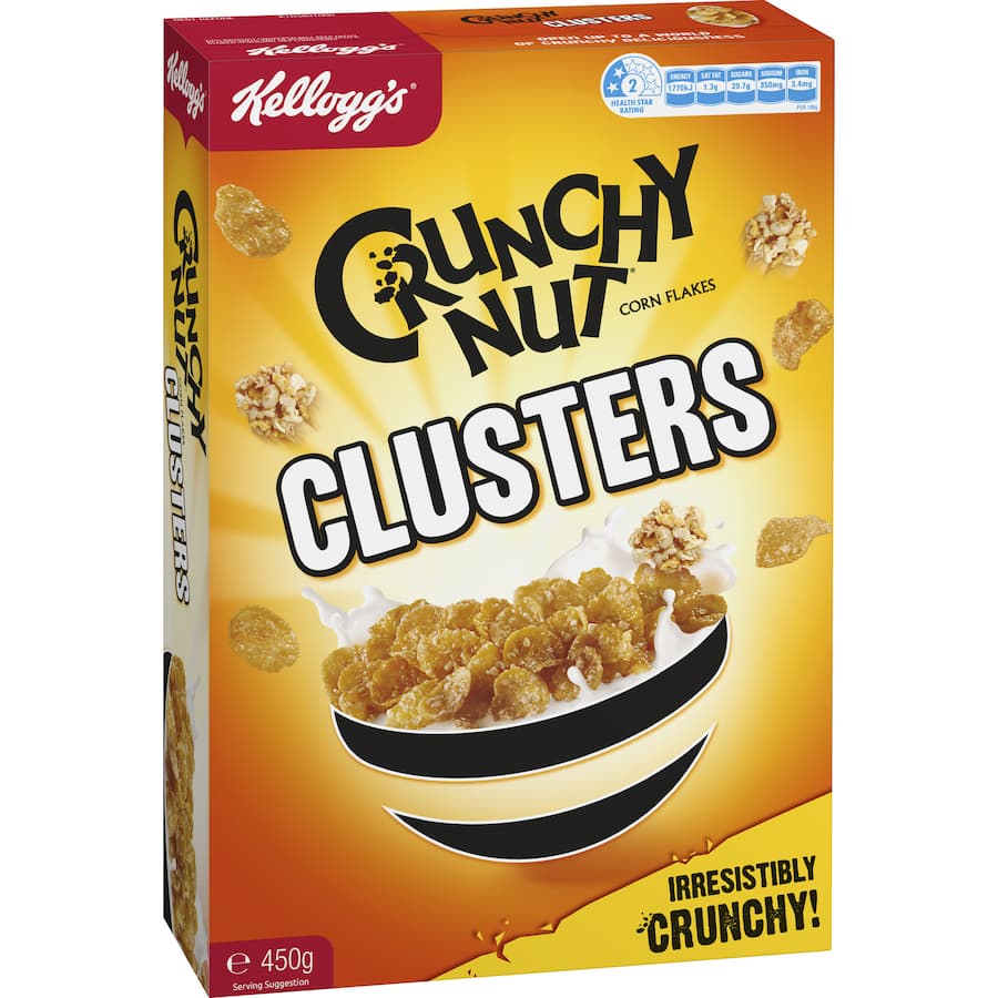 Kellogg's Crunchy Nut Cereal Clusters 450g