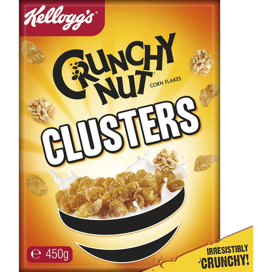 Kellogg's Crunchy Nut Cereal Clusters 450g