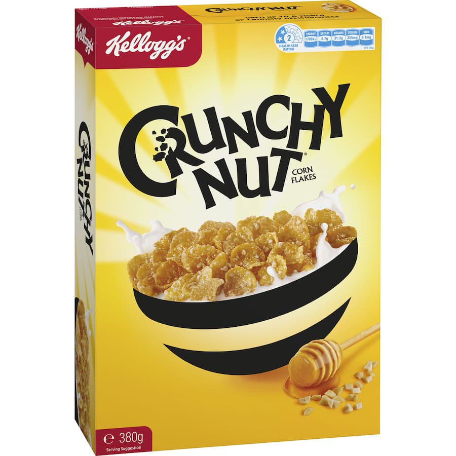 Kellogg's Crunchy Nut Cereal Cornflakes 380g