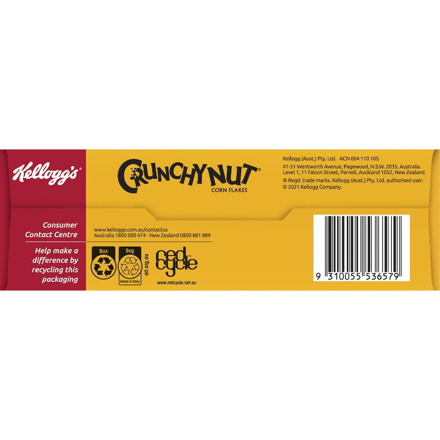 Kellogg's Crunchy Nut Cereal Cornflakes 380g