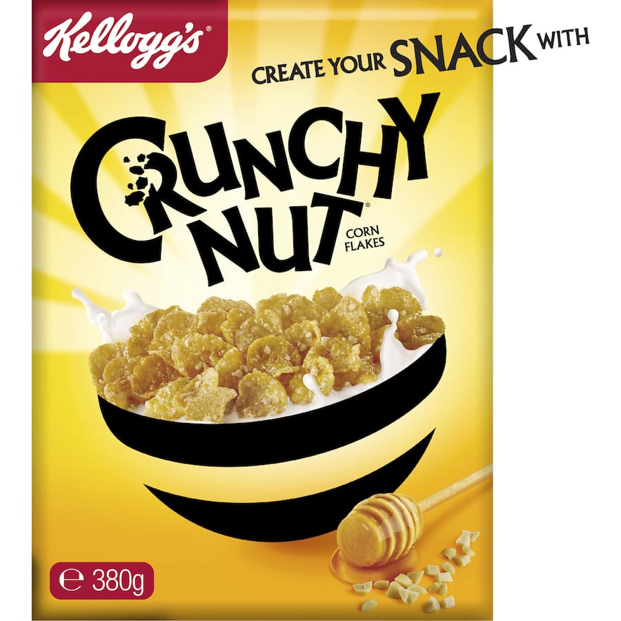 Kellogg's Crunchy Nut Cereal Cornflakes 380g