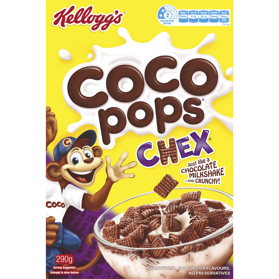 Kellogg's Coco Pops Cereal Chex 290g