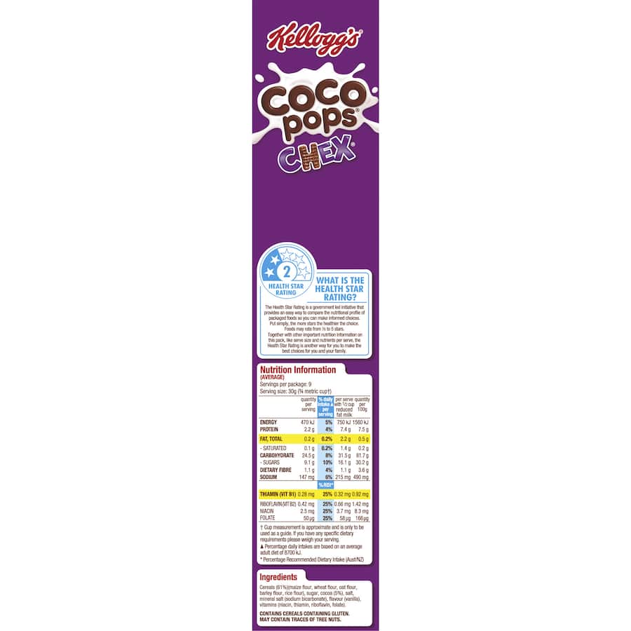 Kellogg's Coco Pops Cereal Chex 290g