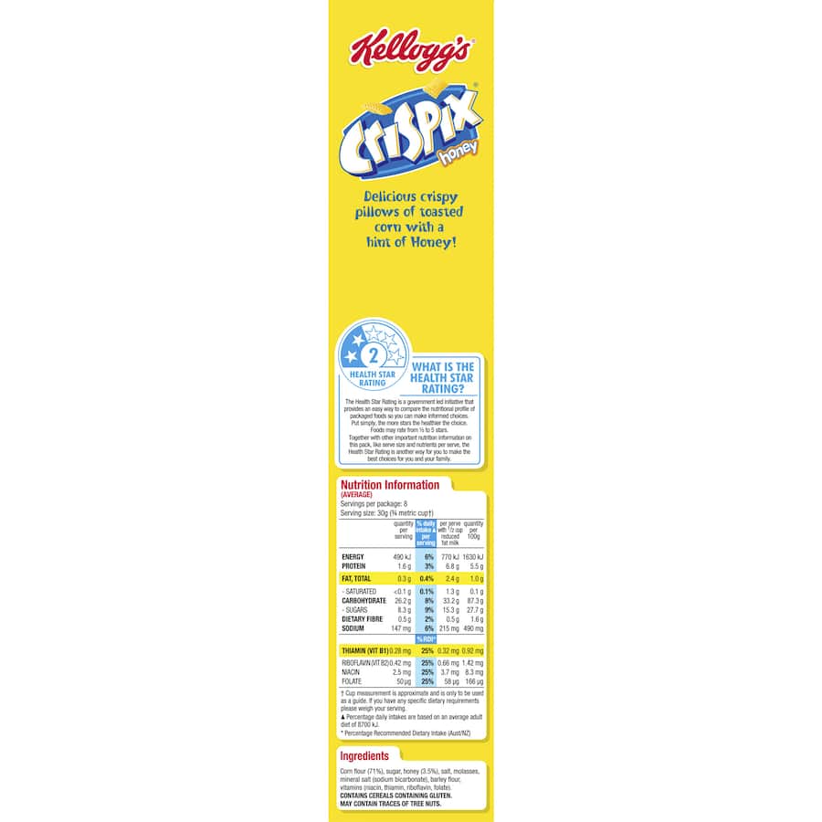 Kellogg's Crispix Cereal Honey 260g