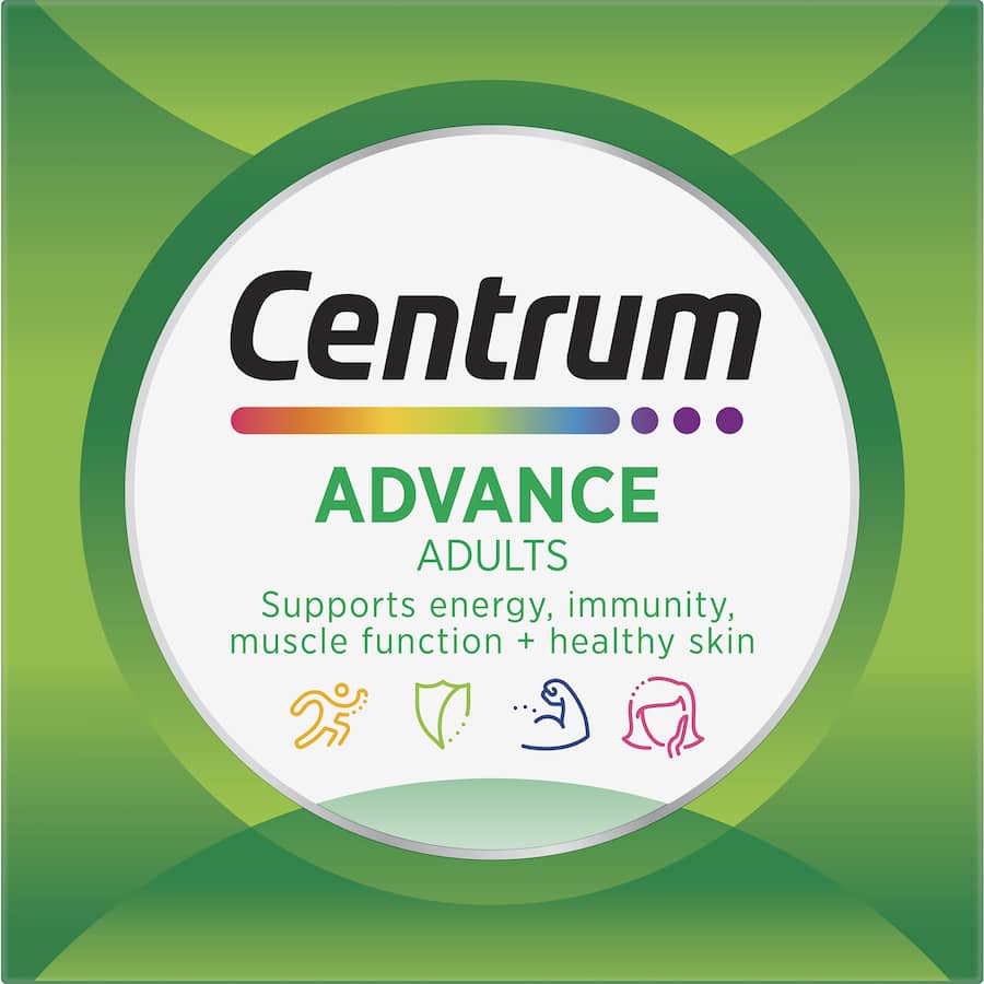 Centrum Advance Adults Daily Multivitamin Supplement Tablets 60pack
