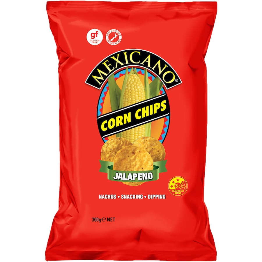 Mexicano Corn Chips Jalapeno 300g