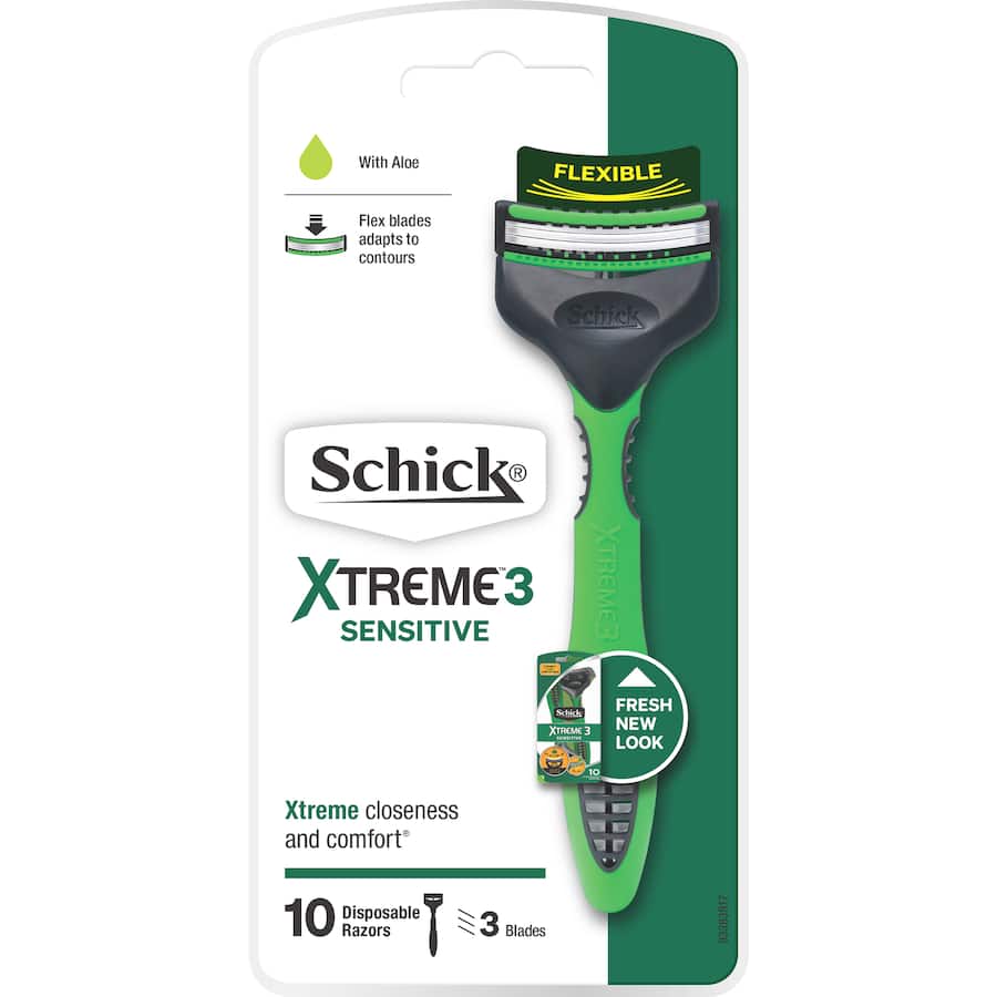 Schick Xtreme 3 Disposable Razors Sensitive 10pack