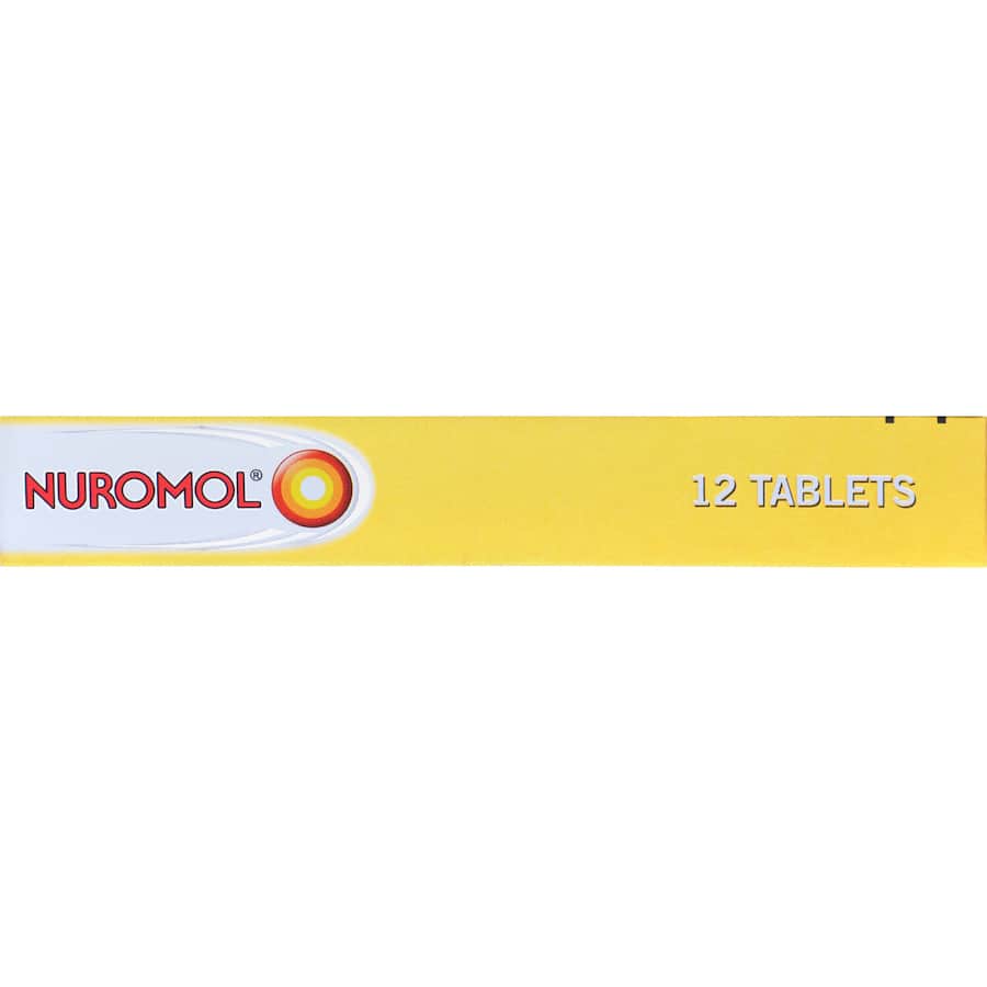 Nuromol Dual Action Ibuprofen & Paracetamol Strong Pain Relief Tablets 12pack